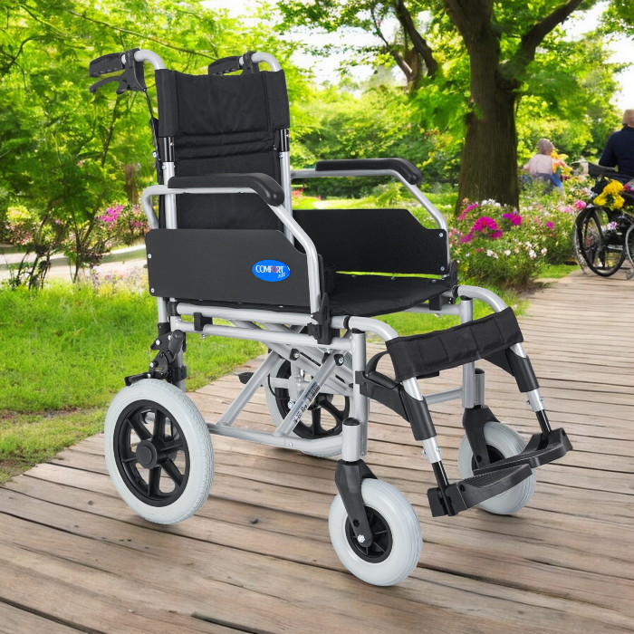 Comfort%20Plus%20DM-337%20Silver%20Alüminyum%20Transfer%20Tekerlekli%20Sandalye