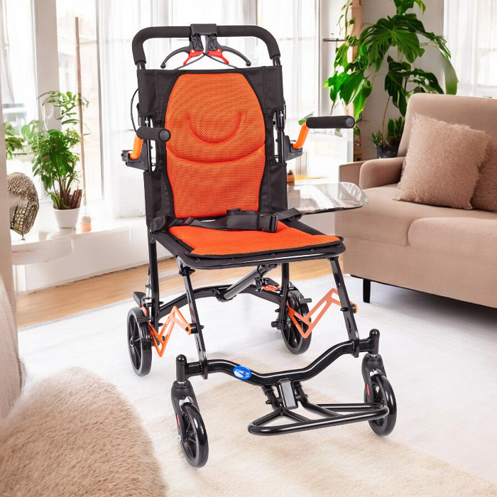 Comfort%20Plus%20DY01409LJ%20Turuncu%20Transfer%20Tekerlekli%20Sandalye